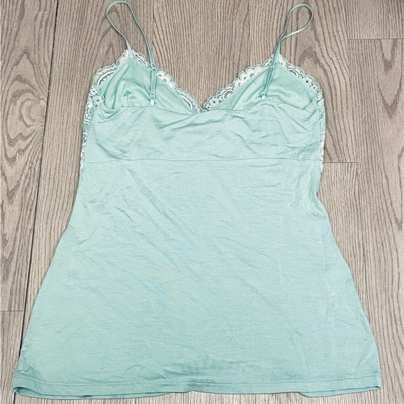 COPY - NWT Express Light Green Lace Cami - Picture 2 of 2